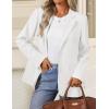 imageZESICA Womens Fall Business Casual Blazers 2025 Long Sleeve Lapel Open Front Button Work Blazer Jackets with PocketsWhite