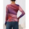 imageZESICA Womens Long Sleeve Floral Shirts V Neck Going Out Ruffle Tops Blouses 2025 Fall Fashion Clothes OutfitsMulticolour