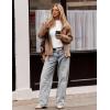 imageZESICA Womens Fleece Sherpa Lined Tops Long Sleeve Mock Neck Knit Thermal Basic Shirts 2025 Fall Winter ClothesWhite