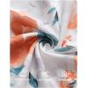 imageZESICA Womens Fall Floral Mini Dress 2025 Long Sleeve Button Down Chiffon A Line Flowy Short Shirt Dresses with BeltWhite