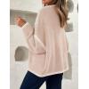 imageZESICA Crdigans for Women Trendy 2025 Tie Front Bow Sweaters Casual Long Sleeve Winter Clothing CoatsOats