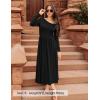 imageZESICA Womens 2025 Fall Long Sleeve Off Shoulder Maxi Dress Pleated Elegant Formal Wedding Guest Dresses with PocketsBlack