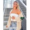 imageZESICA Womens Fall Floral Cardigan Sweaters 2025 Casual Long Sleeve Open Front Button Down V Neck Knit SweaterApricot
