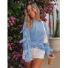 imageZESICA Womens Oversized Bow Sweaters Fall 2025 Cute Crewneck Long Sleeve Knit Pullover Sweater Jumper TopsBlue