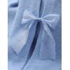 imageZESICA Womens Oversized Bow Sweaters Fall 2025 Cute Crewneck Long Sleeve Knit Pullover Sweater Jumper TopsBlue