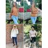 imageZESICA Womens 2025 Fall Long Sleeve Crew Neck Solid Color Cable Knit Chunky Casual Oversized Pullover Sweater TopsCamel