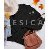 imageZESICA Womens Casual Turtleneck Long Lantern Sleeve Fall 2025 Oversized Ribbed Knit Pullover Sweater Jumper TopBlack