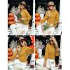 imageZESICA Womens Casual Turtleneck Long Lantern Sleeve Fall 2025 Oversized Ribbed Knit Pullover Sweater Jumper TopMustard