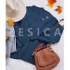imageZESICA Womens Casual Turtleneck Long Lantern Sleeve Fall 2025 Oversized Ribbed Knit Pullover Sweater Jumper TopRoyalblue