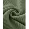 imageZESICA Womens Crew Neck Long Lantern Sleeve Fall 2025 Casual Loose Ribbed Knit Solid Soft Pullover Sweater TopsArmygreen