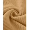 imageZESICA Womens Crew Neck Long Lantern Sleeve Fall 2025 Casual Loose Ribbed Knit Solid Soft Pullover Sweater TopsCamel