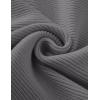 imageZESICA Womens Crew Neck Long Lantern Sleeve Fall 2025 Casual Loose Ribbed Knit Solid Soft Pullover Sweater TopsDarkgrey