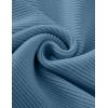 imageZESICA Womens Crew Neck Long Lantern Sleeve Fall 2025 Casual Loose Ribbed Knit Solid Soft Pullover Sweater TopsDustyblue