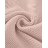 imageZESICA Womens Crew Neck Long Lantern Sleeve Fall 2025 Casual Loose Ribbed Knit Solid Soft Pullover Sweater TopsDustypink