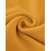 imageZESICA Womens Crew Neck Long Lantern Sleeve Fall 2025 Casual Loose Ribbed Knit Solid Soft Pullover Sweater TopsGinger
