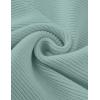 imageZESICA Womens Crew Neck Long Lantern Sleeve Fall 2025 Casual Loose Ribbed Knit Solid Soft Pullover Sweater TopsLake