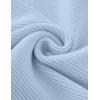 imageZESICA Womens Crew Neck Long Lantern Sleeve Fall 2025 Casual Loose Ribbed Knit Solid Soft Pullover Sweater TopsLightblue