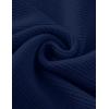 imageZESICA Womens Crew Neck Long Lantern Sleeve Fall 2025 Casual Loose Ribbed Knit Solid Soft Pullover Sweater TopsNavy