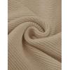 imageZESICA Womens Crew Neck Long Lantern Sleeve Fall 2025 Casual Loose Ribbed Knit Solid Soft Pullover Sweater TopsOatmeal