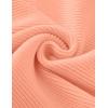 imageZESICA Womens Crew Neck Long Lantern Sleeve Fall 2025 Casual Loose Ribbed Knit Solid Soft Pullover Sweater TopsPeach
