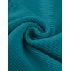 imageZESICA Womens Crew Neck Long Lantern Sleeve Fall 2025 Casual Loose Ribbed Knit Solid Soft Pullover Sweater TopsTeal
