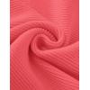 imageZESICA Womens Crew Neck Long Lantern Sleeve Fall 2025 Casual Loose Ribbed Knit Solid Soft Pullover Sweater TopsWatermelon