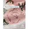 imageZESICA Womens Floral Oversized Sweaters 2025 Fall Crewneck Long Sleeve Casual Chunky Knit Pullover Sweater TopsPink