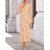 imageZESICA Womens 2025 Bell Long Sleeve Floral Maxi Dress Fall Fashion Bodycon Mesh Wedding Guest Cocktail Party DressesRedapricot