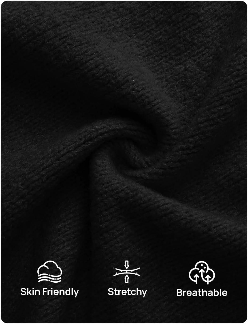 imageZESICA Womens 2 Piece Outfits Lounge Pajama Sets 2025 Fall Long Sleeve Cardigans Wide Leg Pants Matching Winter ClothesBlack