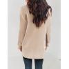 imageZESICA Womens Fall Winter Long Sleeves Open Front Leopard Print Knitted Sweater Cardigan Coat OutwearSolid Beige