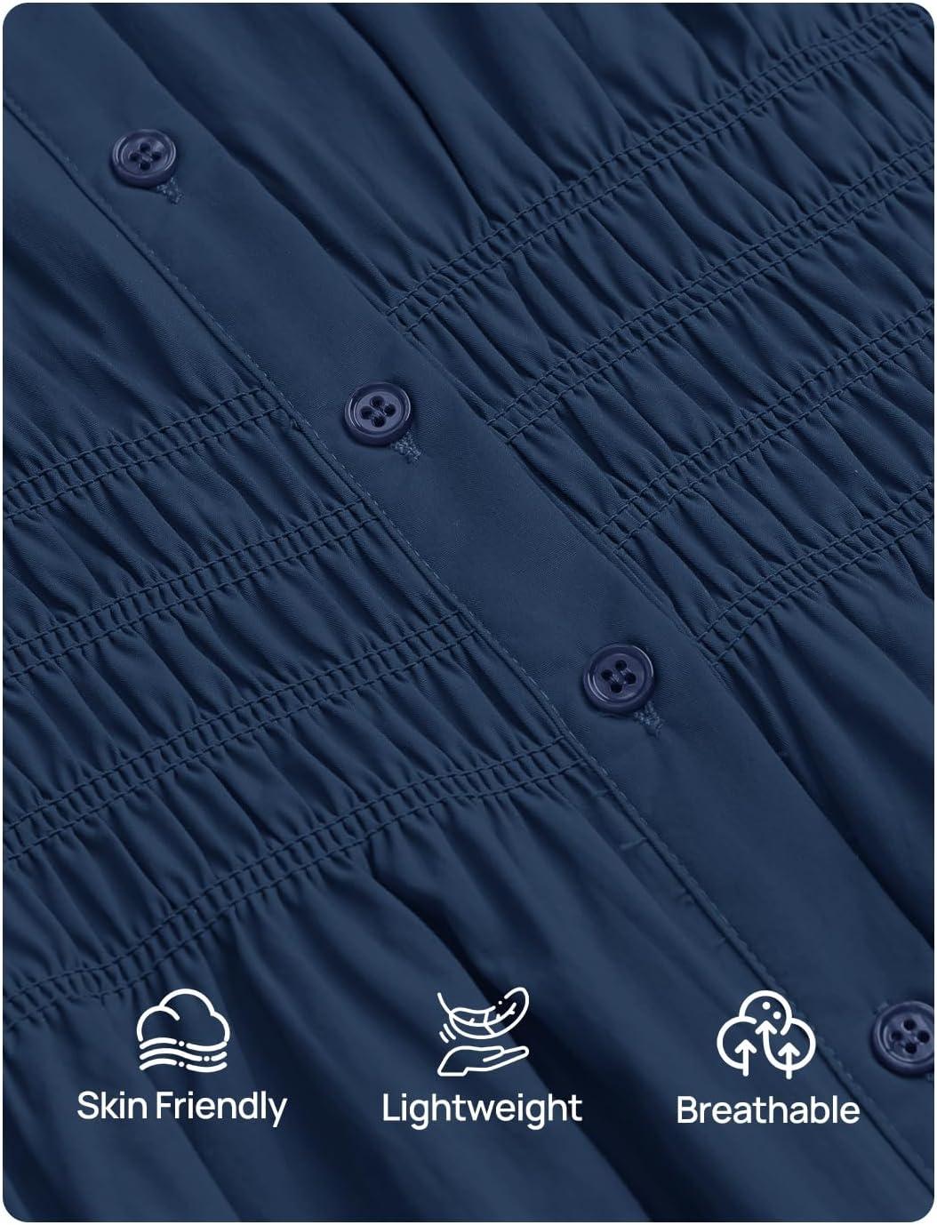 imageZESICA Womens 2025 Fall Long Sleeve Blouse Business Dressy Casual Button Down Shirts Peplum Tops Fashion Trendy ClothesNavy