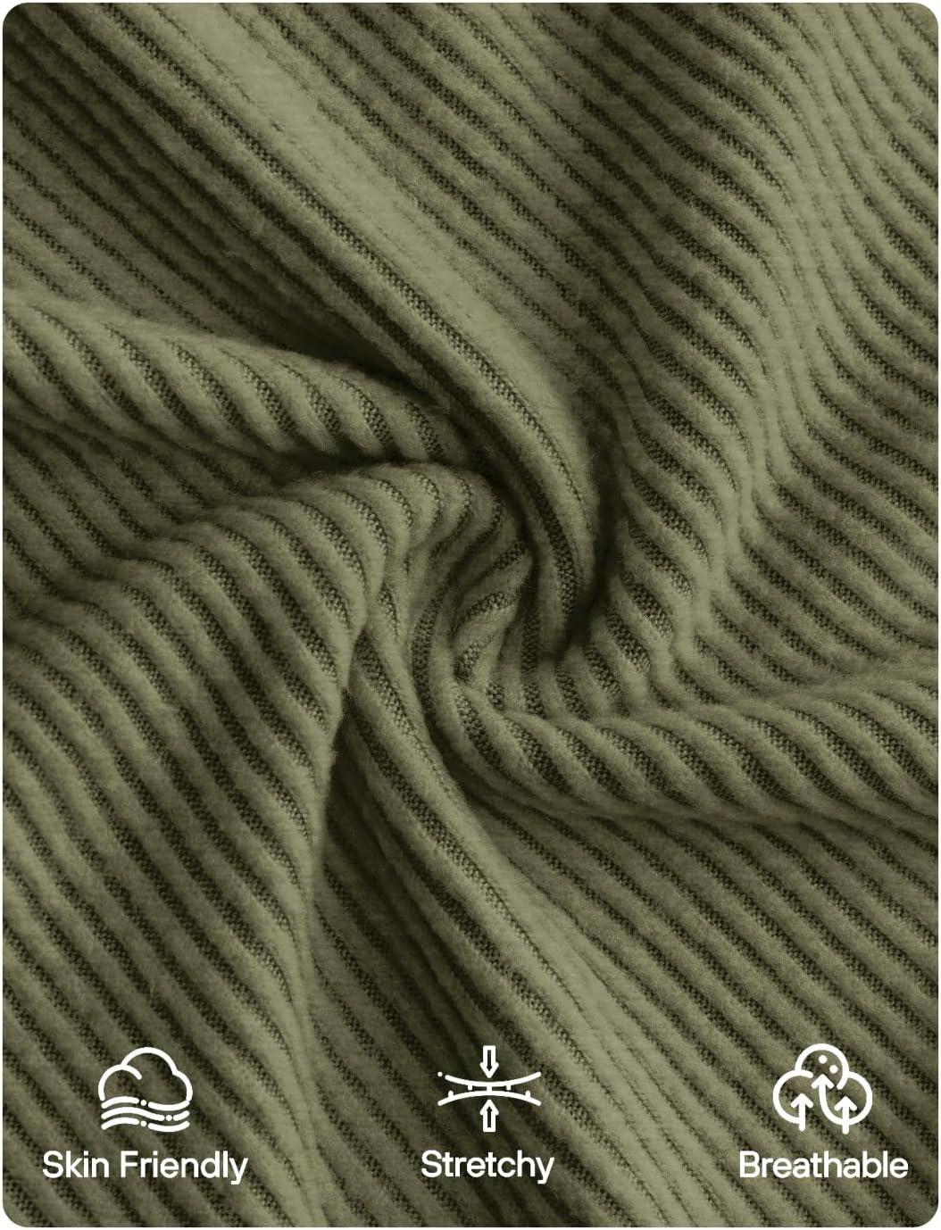 imageZESICA Womens Long Sleeve Shirts 2025 Fall Mock Neck Ribbed Knit Slim Fit Tops Basic Tees Dressy Casual Outfits ClothesArmygreen