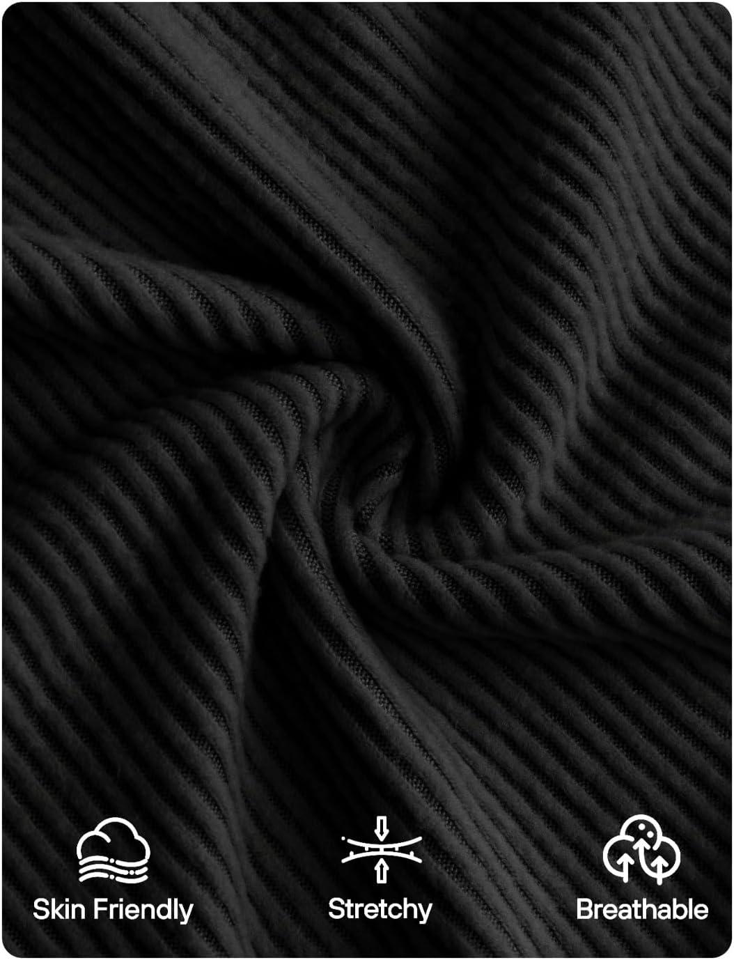 imageZESICA Womens Long Sleeve Shirts 2025 Fall Mock Neck Ribbed Knit Slim Fit Tops Basic Tees Dressy Casual Outfits ClothesBlack