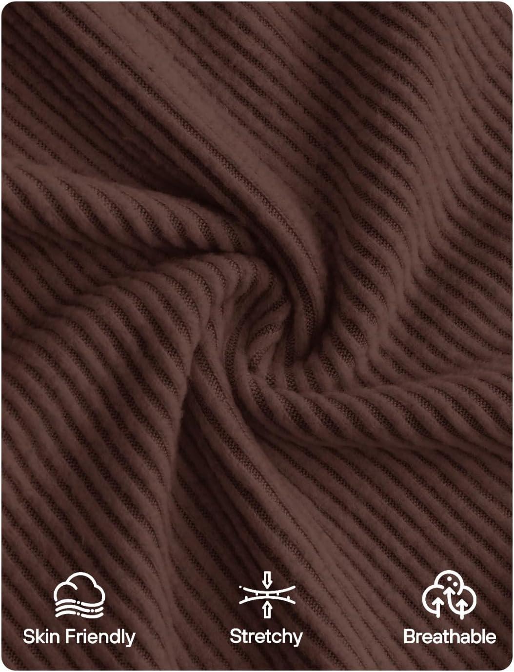 imageZESICA Womens Long Sleeve Shirts 2025 Fall Mock Neck Ribbed Knit Slim Fit Tops Basic Tees Dressy Casual Outfits ClothesDarkbrown