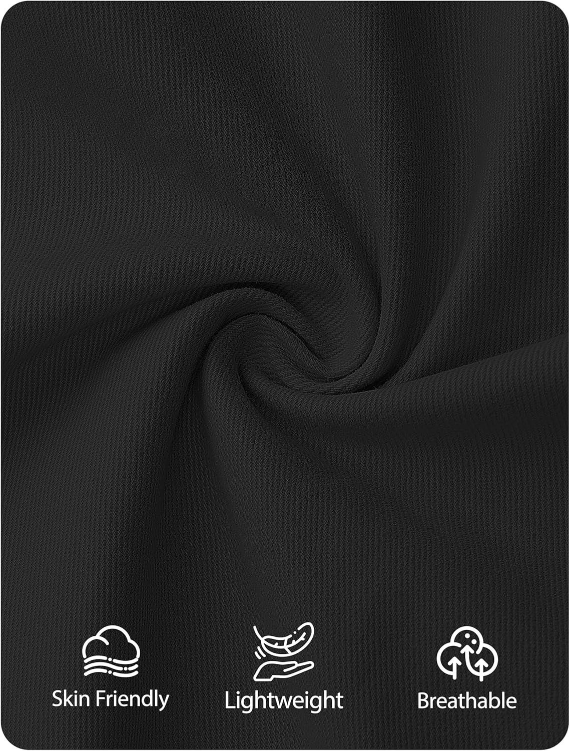 imageZESICA Womens Trendy Lightweight Oversized Barn Jackets 2025 fall Fashion Contrast Collar Zip Up Cargo Cotton Casual CoatBlack