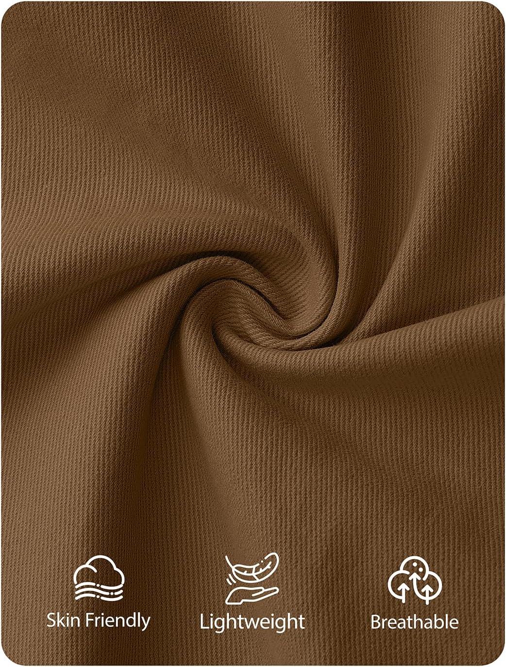 imageZESICA Womens Trendy Lightweight Oversized Barn Jackets 2025 fall Fashion Contrast Collar Zip Up Cargo Cotton Casual CoatBrown