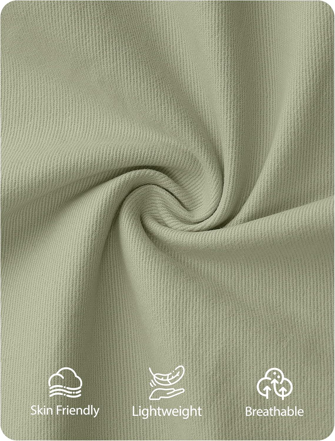 imageZESICA Womens Trendy Lightweight Oversized Barn Jackets 2025 fall Fashion Contrast Collar Zip Up Cargo Cotton Casual CoatLight Green