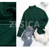 imageZESICA Womens Turtleneck Batwing Sleeve Loose Oversized Chunky Knitted Pullover Sweater Jumper TopsForestgreen