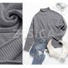 imageZESICA Womens Turtleneck Batwing Sleeve Loose Oversized Chunky Knitted Pullover Sweater Jumper TopsGrey2