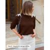 imageZESICA Womens Fall Long Sleeve Sweaters 2025 Crew Neck Knit Loose Dressy Pullover Tops Winter Trendy OutfitsCaramel