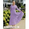imageZESICA Womens 2025 Fall Long Sleeve Maxi Dress V Neck Hollow Out Eyelet A Line Long Flowy Casual Party DressesLightpurple