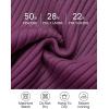 imageZESICA Womens Long Sleeve Crewneck Shirts 2025 Fall Ribbed Knit Sweater Slim Fitted Casual Basic Tee TopsFuchsia