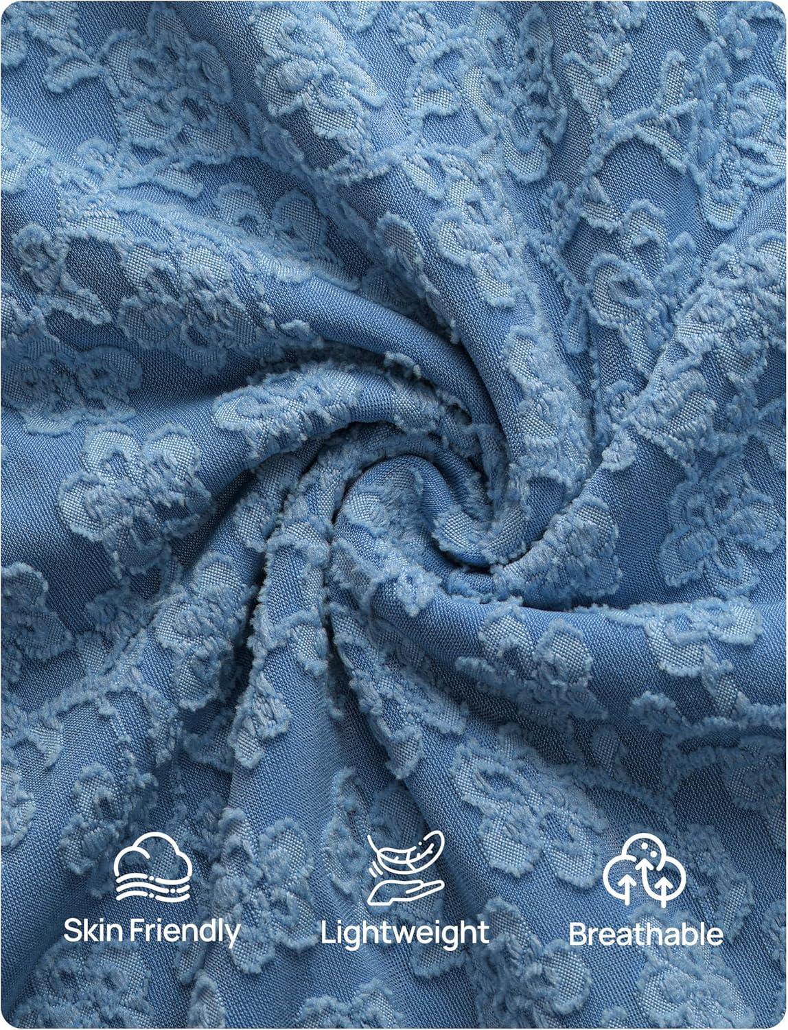 imageZESICA Womens Floral Halter Midi Dress 2026 Casual Elegant Sleeveless Flowy A Line Wedding Guest Cocktail DressesDustyblue