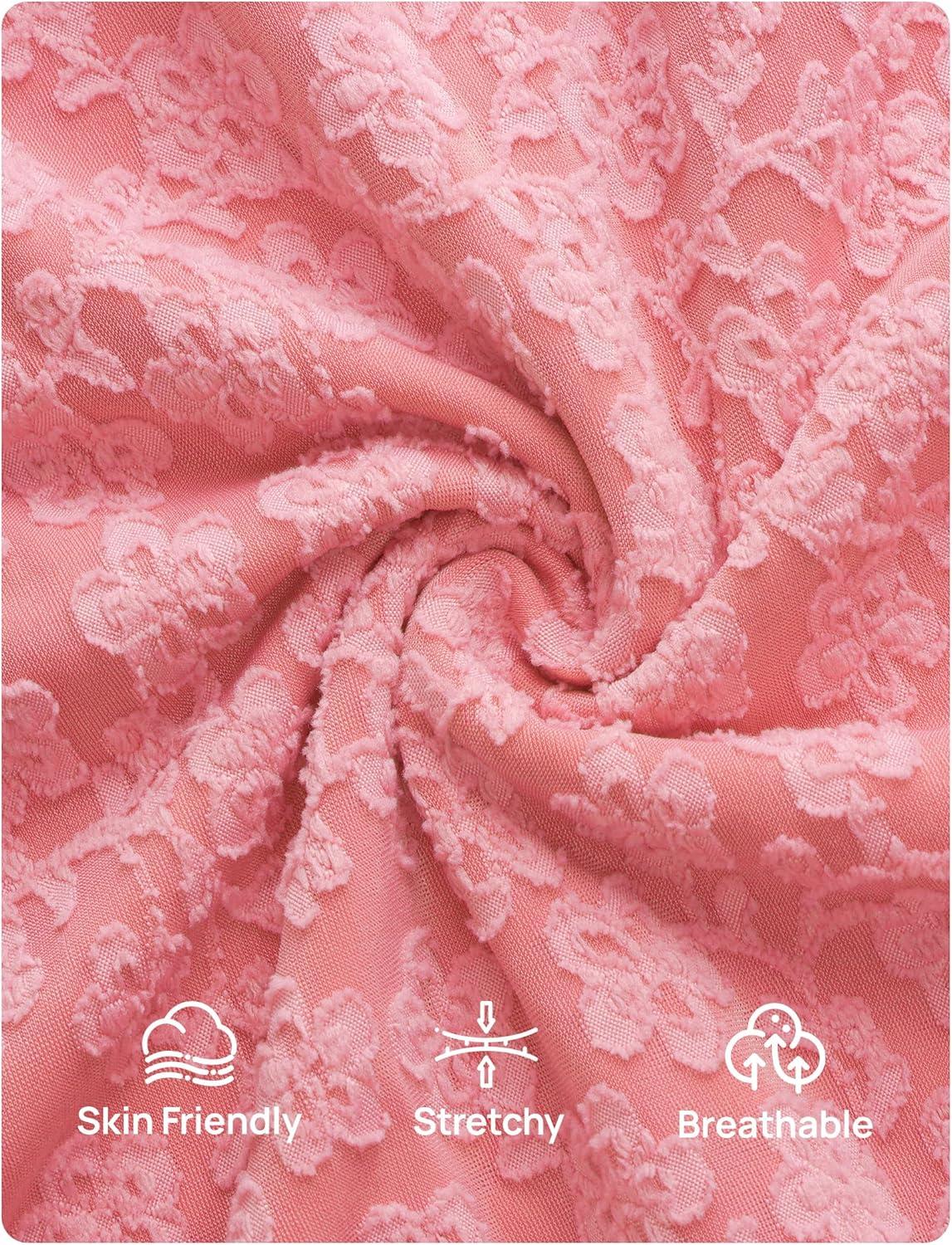 imageZESICA Womens Floral Halter Midi Dress 2026 Casual Elegant Sleeveless Flowy A Line Wedding Guest Cocktail DressesPink