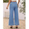 imageZESICA Wide Leg Jeans for Women Trendy High Waisted Strechy Loose Straight Denim Pants with PocketsSkyblue