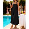 imageZESICA Womens Floral Halter Midi Dress 2026 Casual Elegant Sleeveless Flowy A Line Wedding Guest Cocktail DressesBlack
