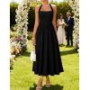 imageZESICA Womens Floral Halter Midi Dress 2026 Casual Elegant Sleeveless Flowy A Line Wedding Guest Cocktail DressesBlack