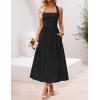 imageZESICA Womens Floral Halter Midi Dress 2026 Casual Elegant Sleeveless Flowy A Line Wedding Guest Cocktail DressesBlack