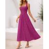 imageZESICA Womens Floral Halter Midi Dress 2026 Casual Elegant Sleeveless Flowy A Line Wedding Guest Cocktail DressesEggplant
