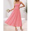 imageZESICA Womens Floral Halter Midi Dress 2026 Casual Elegant Sleeveless Flowy A Line Wedding Guest Cocktail DressesPink